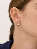 Champagne Moon Dew Drop Silver Darling Earrings
