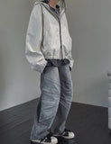 Inport Rivet Balloon Denim Pants