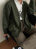 Plan Dark Color Cardigan