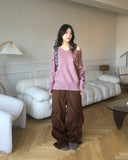 Sotel Sleeveless Layered Off-Shoulder Knit Set