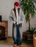 Edge Crop Hood Zip-Up