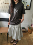 [unisex] Yuhika Star Patch Over Short Sleeve Tee