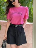 Vienna Lettering Puff Short Sleeve T-Shirt