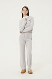 Crop Knit Hood Zip-up