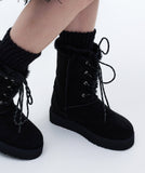 Obel Lace-Up Fur Boots