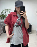 Thez Vintage Work Short Sleeve Shirt