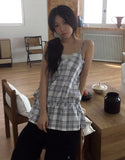 Stur Check String Layered One Piece Sleeveless