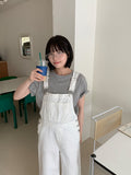 Curimi Dot Cotton Suspender Pants