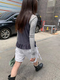 [BAONHAUS] Koinen Flower Frill Layered Sleeveless