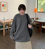 [unisex] Nelle Stripe Over Long Sleeve Tee