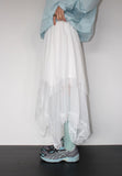 UNBAL LACE LONG SKIRT