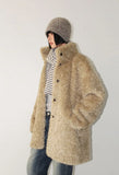 WOOLY HALF FUR JACKET