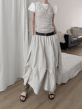 Tura Pintuck Long Skirt