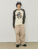 END OF TIME Camo Raglan Long Sleeve T-Shirt