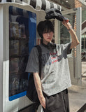 Blossom Printing Pigment Short Sleeve T-shirt