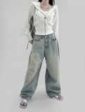 Mini Washing Wide Denim