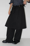 [3-PIECE] UTILITY LAYERED SKIRT&PANTS