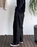 Matte wide denim