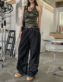 Old Hip Pocket Embroidered Denim Pants