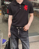 Horse Numbering PK Short Sleeve Collar T-Shirt
