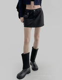 taper low mini skirt