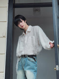 Ader Mohair Crop Shirt