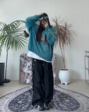 Tape eyelet key ring balloon pants