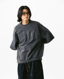 [AG] Applique Pigment String Sweat Half Tee
