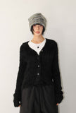 FEATHER HAIRY CARDIGAN