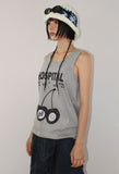 CHERRY SLEEVELESS