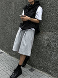 Cotton Pintuck Bermuda Training Pants