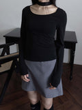 TIE NECK LONG SLEEVE