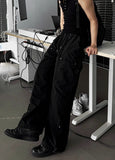 Double Knee Nylon Carpender Wide Pants