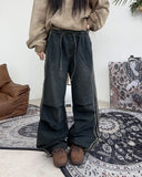 Menver Track Banding Denim Pants