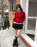 Socky Round Knit Cardigan