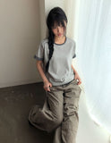 Leron Roll-up Button Short Sleeve T-shirt
