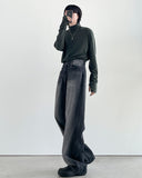 Timer Black Washed Wide Denim