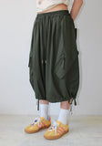 DIAGONAL POCKET BERMUDA PANTS