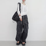 Bonhe See-Through Knit Hooded Zip-Up