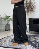 Clown Patch Cotton Wide Work Pants