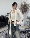 Seen Knit Muffler Cardigan SET