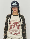 NEW LIFE Camo Raglan Long Sleeve T-Shirt