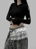 Northern lace wrap skirt