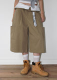 [BELT SET] FOLD OVER BERMUDA PANTS