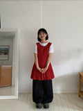Maoli Layered Flower Balloon Sleeveless One Piece