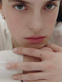Ice Block Silver Ring S