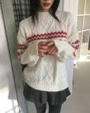 Sobi Snowflake Ribbon Cable Knit