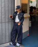 Pose No Collar Non-Fade Denim Jacket