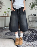 Caro Bermuda Banding Denim Pants
