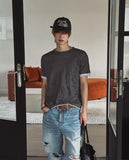 Even Wrinkle Layered Short Sleeve T-shirt